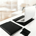 thumbnail image 5 of 11-12 Inch Universal Laptop Sleeve Case with Adjustable Stand - Leather Protective Cover, Magnetic Closure, Portable Computer Bag for 11-12 Inch Laptops, 5 of 8