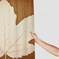 Chilfamy Leaves Waterproof Bathroom Shower Curtain Set with Hooks, Chic