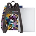 thumbnail image 3 of Disketp Retro Panther Mochila de Cuero para Mujer, Bolso de Espalda Antirrobo con Estilo para Viaje, Trabajo y Uso Diario, 3 of 4