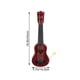 thumbnail image 2 of Juguete para tocar con cuatro cuerdas (44cm, marrón) de mini guitarra de ukelele imitada para niños, con instrumentos musicales pequeños., 2 of 5