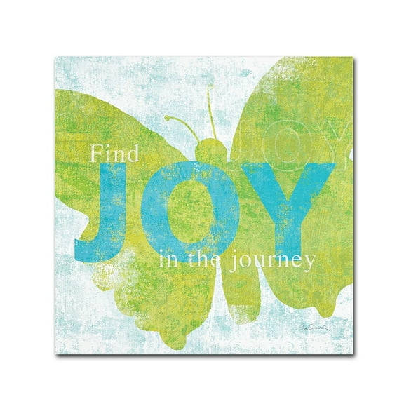 Trademark Fine Art 'Letterpress Joy' Canvas Art by Sue Schlabach