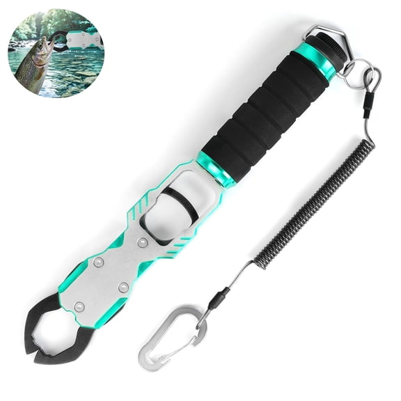 40lb Aluminum Fishing Rig – 11" Corrosion‑Resistant Tail Clamp, 360° Anti‑Slip Handle, for Sea Fishing