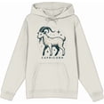 thumbnail image 4 of Capricorn Zodiac Sign Adult Sand Long Sleeve Hoodie-Medium, 4 of 6