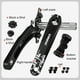 thumbnail image 4 of Greeniant Hollowtech manivela resistente al desgaste eje central aleación de aluminio ciclismo disco estriado bielas huecas 34T/36T platos y Ciclismo Manivela roja/izquierda derecha, 4 of 6