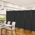 thumbnail image 2 of Costway Biombo de 6 Paneles Separador de Ambientes Plegable con Ruedas Bloqueables Divisor para Salón y Dormitorio 334,5 x 30 x 172 cm, 2 of 10