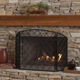 Angella 3 Panelled Iron Fireplace Screen, Black - image 3 of 5
