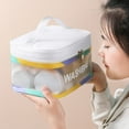 thumbnail image 4 of Large Clear Toiletry Bag, Women Men Travel Toiletry Bag Outdoor Waterproof PVC Makeup Bag Portable Clear Tote Bag, for Bathroom, Gym, Beach, Swimming, Traveling, 4 of 5
