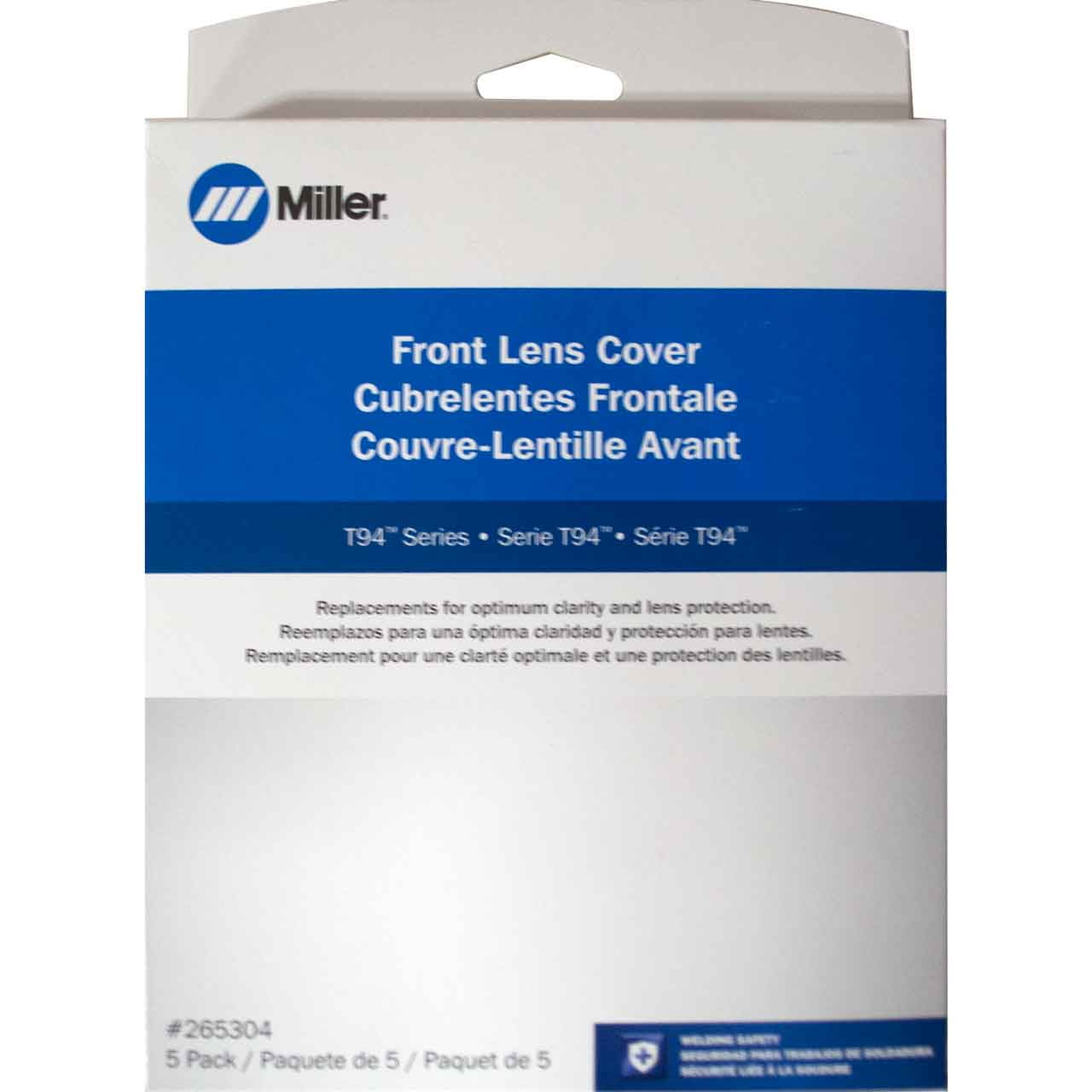 Miller Electric Helmet Front Cover Lens,Replacement,PK5 265304