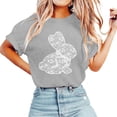 thumbnail image 3 of CAIXIA Easter Day Shirt Women Women T Shirts Cotton Rabbit Graphic Tees Round Neck Easter Gifts Short Sleeve Tshirts Tops, 3 of 6