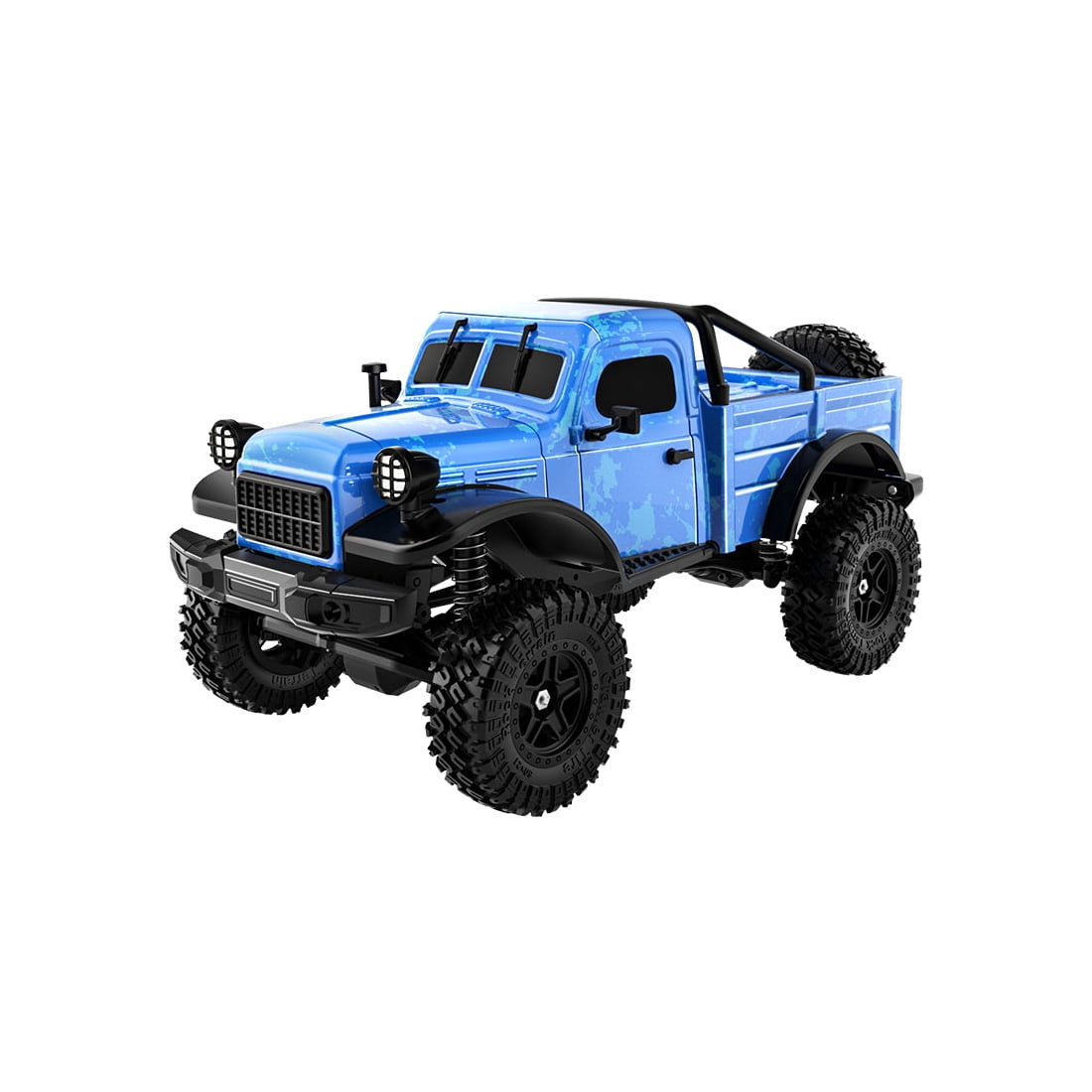 C8813 1/18 Scale RC Rock Crawler, 2.4G 4WD Off Road RC Truck with LED Lights, 370 High Torque Motor, All Terrain Climbing Car for Hobbyist - RTR