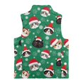 thumbnail image 5 of Uorisanigo Christmas Cat Kids Fleece Vest Jacket Full-Zip Warm Sleeveless Stand Up Collar Tank Tops with Pockets, Girls Boys Zippered Vest Fall Winter Fashion Outfits Clothes, 5 of 7