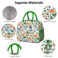 thumbnail image 4 of Womens White Colorful Dinosaurs Jungle Pattern Lunch Box for Work,Insulated Lunch Bag for Women,Loncheras Para Mujer,Leakproof Adult Lunch Bag for Work,Beach,Travel,Picnic,Camping, 4 of 7