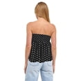 thumbnail image 4 of Women Y2k Tube Tops Strapless Floral Bandeau Vest Tie Up Sleeveless Backless Cute Tops Grunge Clothes, 4 of 9