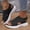 Black, variant on Women Shoes Womens Sandals Summer Platform Slip On Sandals for Women Wide Width Open Round Toe Breathable Knit Mesh Walking Flats Women Casual Outdoor Beach Solid Scalloped Edge Comfort Platform
