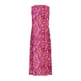 thumbnail image 2 of Vestido de Verano para las Mujeres sin Mangas Lino-Look Impreso Maxi, Suelto Fluido Y Vestido Sexy de Moda para las Mujeres, 2 of 5