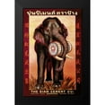 thumbnail image 2 of Vintage Elephant 11x14 Black Modern Framed Museum Art Print Titled - The Siam Cement Company, Ltd. - Bangkok, 2 of 5