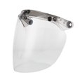 thumbnail image 2 of Casco de motocicleta para coche eléctrico, medio casco, tres hebillas, lente a prueba de viento, casco retro Harley, lente de burbuja facial, 2 of 5