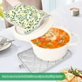 thumbnail image 3 of Yayeee Pot Holders Kitchen Heat Resistant with Pocket 7"x9.8" Cotton Oven Cooking Hot Pads, Olive Leaf, 3 of 7