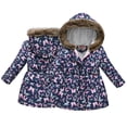 thumbnail image 4 of Esaierr Kids Toddler Long Winter Coats for Girls,Baby Thick Warm Cotton Hooded Jacket Teen Girls Clothing Waist, Slim Body Winte Snowsuit Outerwear,Size 3-12Years, 4 of 8