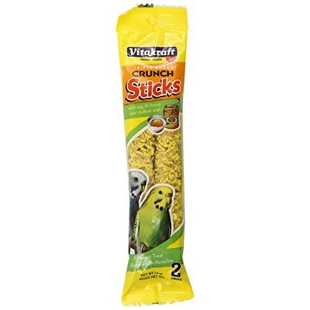 - Vitakraft Parakeet Crunch Sticks w/Egg & Honey Treat Sticks 2pk 1.4 oz.