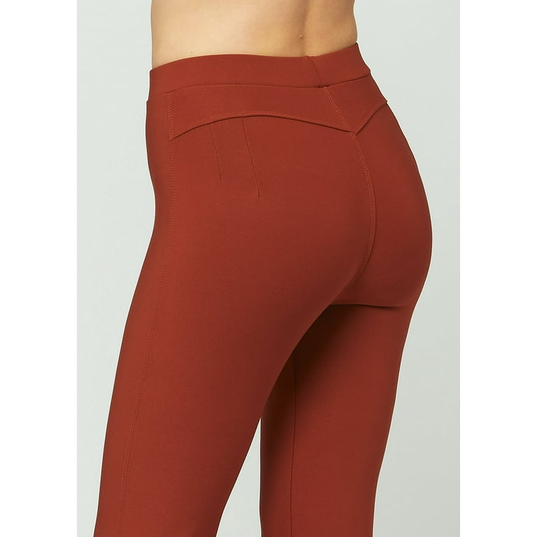 Conceited Women's Classic High Waist Stretch Ponte Pants - Dressy Leggings  with Butt Lift