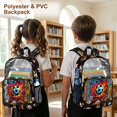 thumbnail image 4 of Whosucclay Football Pattern Shoulder Bag for Girls Boys, 17 Inch Heavy Duty Transparent School Bag Kindergarten Elementary with Large Capacity Adjustable Straps, 4 of 10