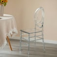thumbnail image 2 of Fabulaxe QI004659.CL Modern Acrylic Phoenix Dining Chair, Stackable Transparent Party Chair, Crystal Clear Acrylic Chair for Events and Weddings, Single, 2 of 8