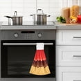 thumbnail image 4 of SKYSONIC 2 PCS Hanging Hand Towels Wafer and Strawberry Jam Melted Chocolate Hand Dry Towels for Kitchen & Bathroom,Hanging Towel Set with Hanging Loop, 12"x17", 4 of 6