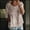 Pink, variant on Tunic Top Flowy Tops Floral Print T Shirt Round Neck Shirt 3/4 Sleeved Blouses Casual Tops Fitted Tops Cooling Shirts Dressy Shirts Big Shirts Elegant Tops Khaki S