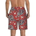 thumbnail image 3 of Naloa Dragons2 Men's Beach Shorts, Surfing shorts, Swim trunks, Quick Dry Swim Trunks for Surfing Beach Fun - Medium, 3 of 9