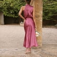 thumbnail image 3 of Vedolay Spring Dresses Women's Split Bodycon Evening Long Dress,Hot Pink L, 3 of 5