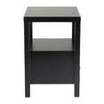thumbnail image 3 of East at Main Westwood Black Solid Wood 2-Drawer Minimalist Nightstand, 3 of 5