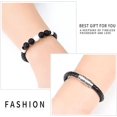 thumbnail image 3 of Lava Stone Leather Cremation Memorial Urn Bracelet Tiger Eye Stone Cremation Bangle Keepsake Urn Bracelet for Ashes For Women/Men, 3 of 7