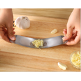 thumbnail image 4 of Fu Store 304 Stainless Steel Garlic Press Mincer Choper Bonus Food Grade Silicone Peeler (Color Random), 4 of 4