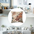 thumbnail image 5 of Chinese style pillow cover, pagoda pillow cover, unique Asian scenery, white and brown pillowcase, farmhouse sofa, bedroom, home decoration, cushion cover 1 set of 2, various sizes, 5 of 7