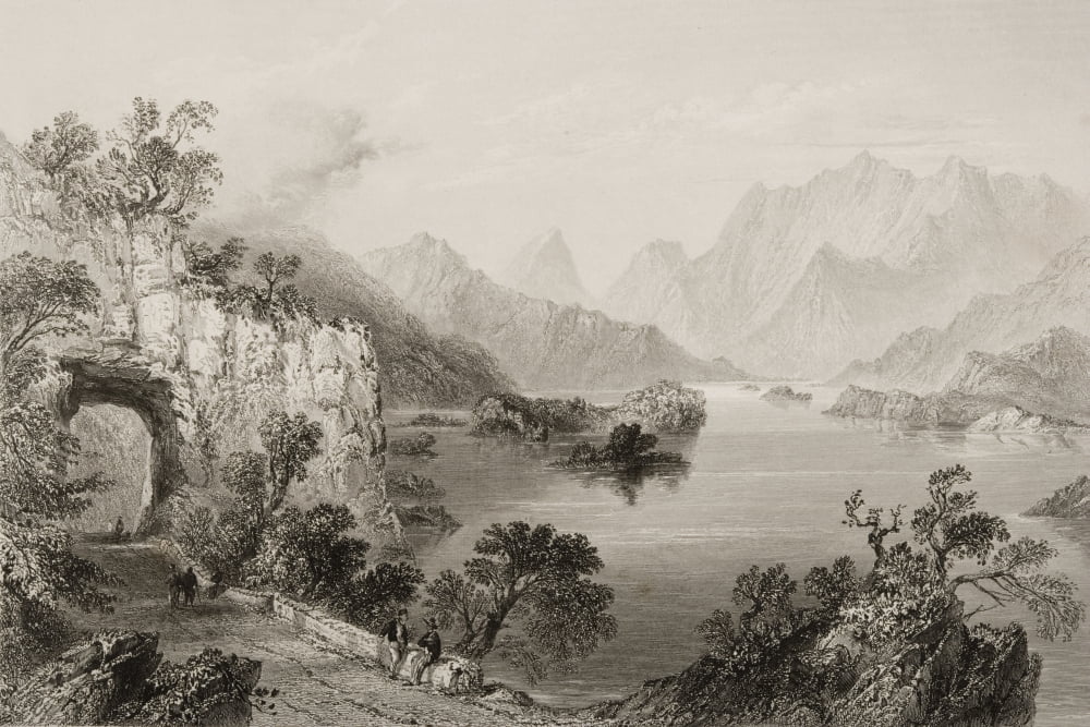 Upper Lake Killarney County Kerry Ireland Drawn By WHBartlett Engraved By J Cousen From The Scenery And Antiquities Of Ireland By NPWillis And JStirling CoyneIllustrated From Drawings By WHBartlett Pu