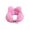 Pink, variant on Virelaxpo Press to Inflate U Shape Neck Pillow Portable Inflatable Travel Neck Cushion Support for Car Airplane Office Nap 31.5 Inch