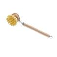 thumbnail image 3 of Cepillo para lavar platos, mango de madera, cepillo de limpieza multifuncional, portátil para ollas, sartenes de hierro fundido, fregadero B, 3 of 9