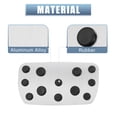 thumbnail image 5 of Car Foot Pedal Pads Accelerator Gas Brake Pedal Cover Kit for Subaru Impreza GE GH GR GV Forester SG SH SJ Silver Tone, 5 of 7