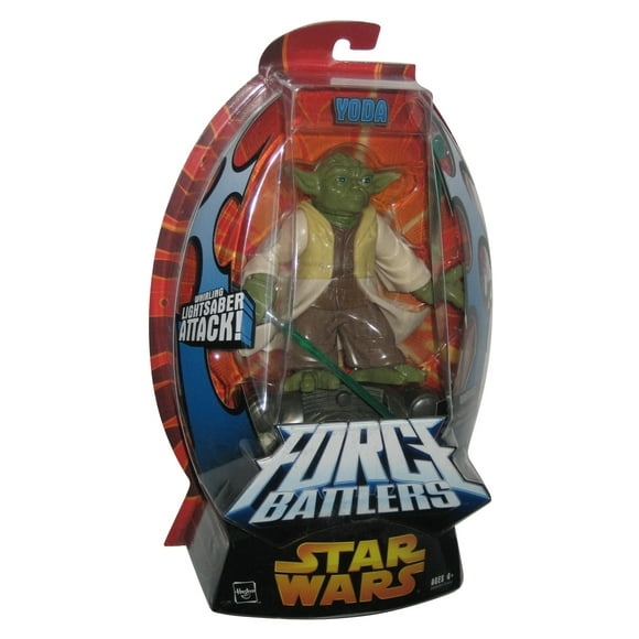 Star Wars Force Battlers (2005) Yoda Figure w/ Whirling Lightsaber Attack
