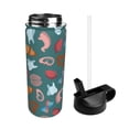 thumbnail image 2 of Sikiie cute Skull organ Print 18OZ Insulated Straw Cup, Portable Leak-proof Sports Water Bottle, Stainless Steel Water Cup Suitable for Home and Outdoor, 2 of 8