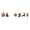 A004- F, variant on Led Snowflake Wall Lights with Warm White Glow, Set of 7, Brown Frame, for Indoor and Outdoor Wall Decor, Christmas Decorations