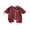 Red, variant on Cjfdfy Newborn Baby Girls Boy Christmas Fall Clothes Santa Claus Reindeer Embroidery Plaid Pajamas Lapel Button Up Fuzzy Trim Long Sleeve Jumpsuit Infant Christmas Fall Winter Romper