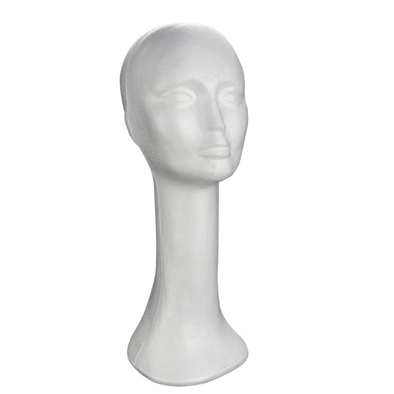 Foam Wig Head Tall Female Foam Mannequin Model Head For Hats