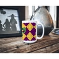 thumbnail image 5 of Mardi Gras Fleur de lis Purple Green and Gold Coffee Mug 15 oz, 5 of 5