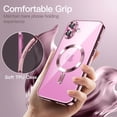 thumbnail image 6 of JETech Soft Clear Case for iPhone 16 6.1-Inch, Camera Lens Full Protection, Compatible with MagSafe Wireless Charging, Shockproof Electroplated TPU Phone Cover (Pink), 6 of 6