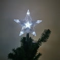 thumbnail image 4 of Christmas Tree Topper Star, Treetop Rustic Holiday Tree Toppers, Colorful Led Light Christmas Tree Decor for Christmas Holiday Home Fit for General Size Xmas Tree, 1 Pcs, 8.7x2.2", 4 of 7