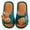 Dark Green, variant on FINALGANG Child Girls Boys Kids Home Slides Indoor Floor Cute Cartoon Soft Comfortable Non- Linen Slipper Shoes Toddler Footwear 7-8 Years