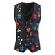thumbnail image 1 of Chaleco informal con estampado de música en 3D para hombre, XL ZefeiWu 8390613852434, 1 of 1