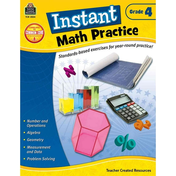 Instant Math Practice Grade 4 [TCR2554]